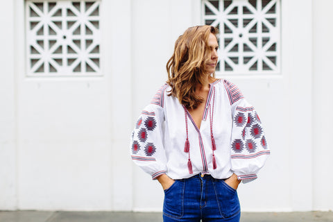 FIESTA EMBROIDERED BLOUSE